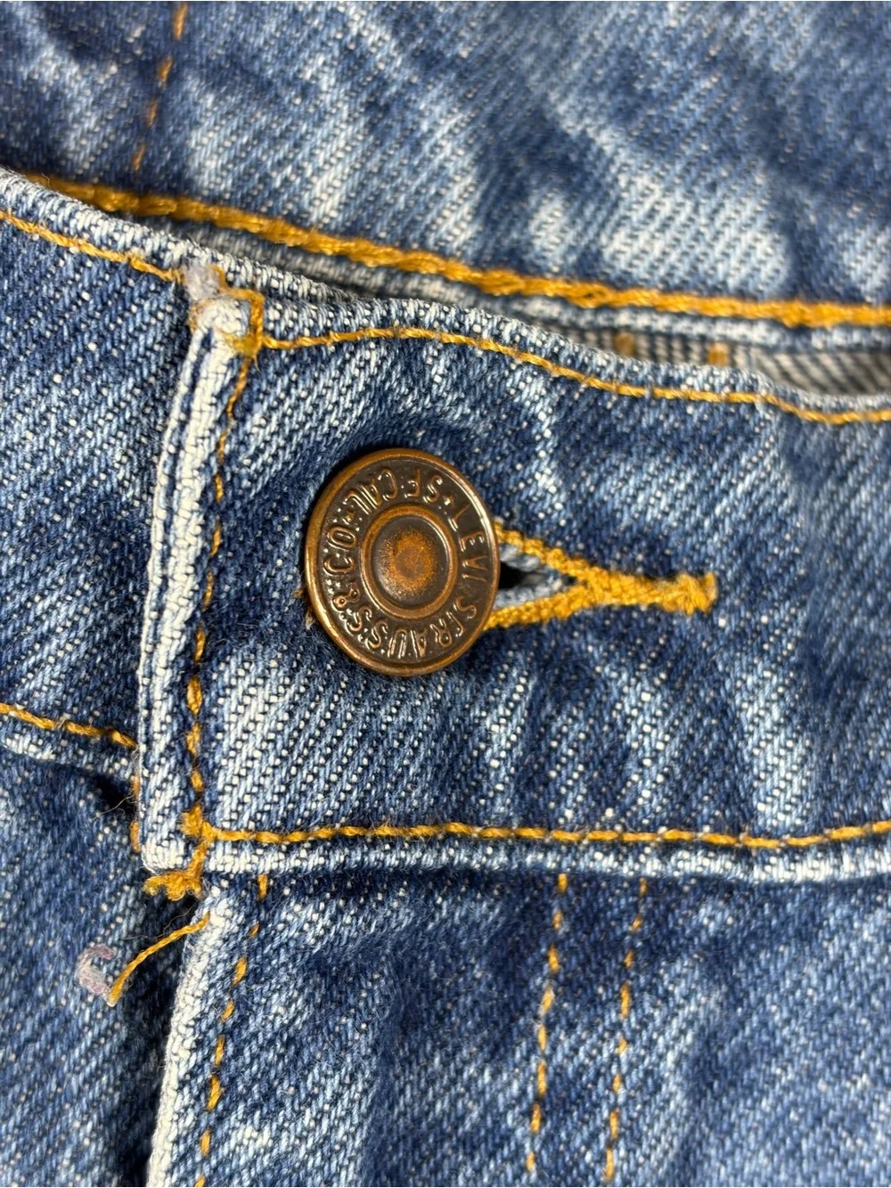 Vintage Levis Jeans Mens 36x32 Blue 90s Orange Tab 505 Straight leg Made Mexico
